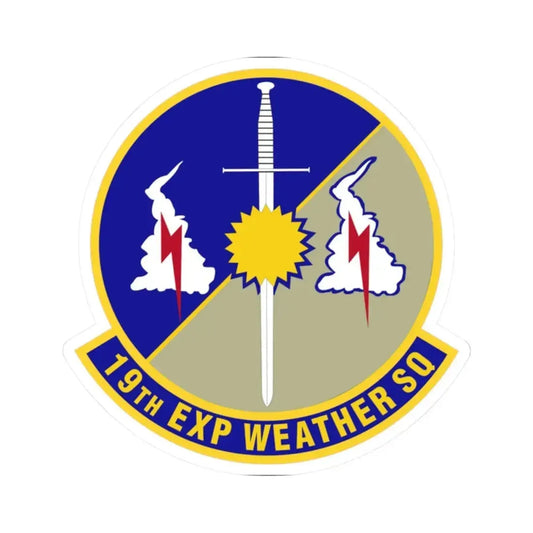 19th Expeditionary Weather Squadron (U.S. Air Force) STICKER Vinyl Kiss-Cut Decal 2 Inch White - The Sticker Space