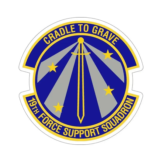 19th Force Support Squadron (U.S. Air Force) STICKER Vinyl Die-Cut Decal 6 Inch - The Sticker Space