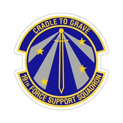 19th Force Support Squadron (U.S. Air Force) STICKER Vinyl Die-Cut Decal 6 Inch - The Sticker Space