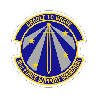 19th Force Support Squadron (U.S. Air Force) STICKER Vinyl Die-Cut Decal - The Sticker Space