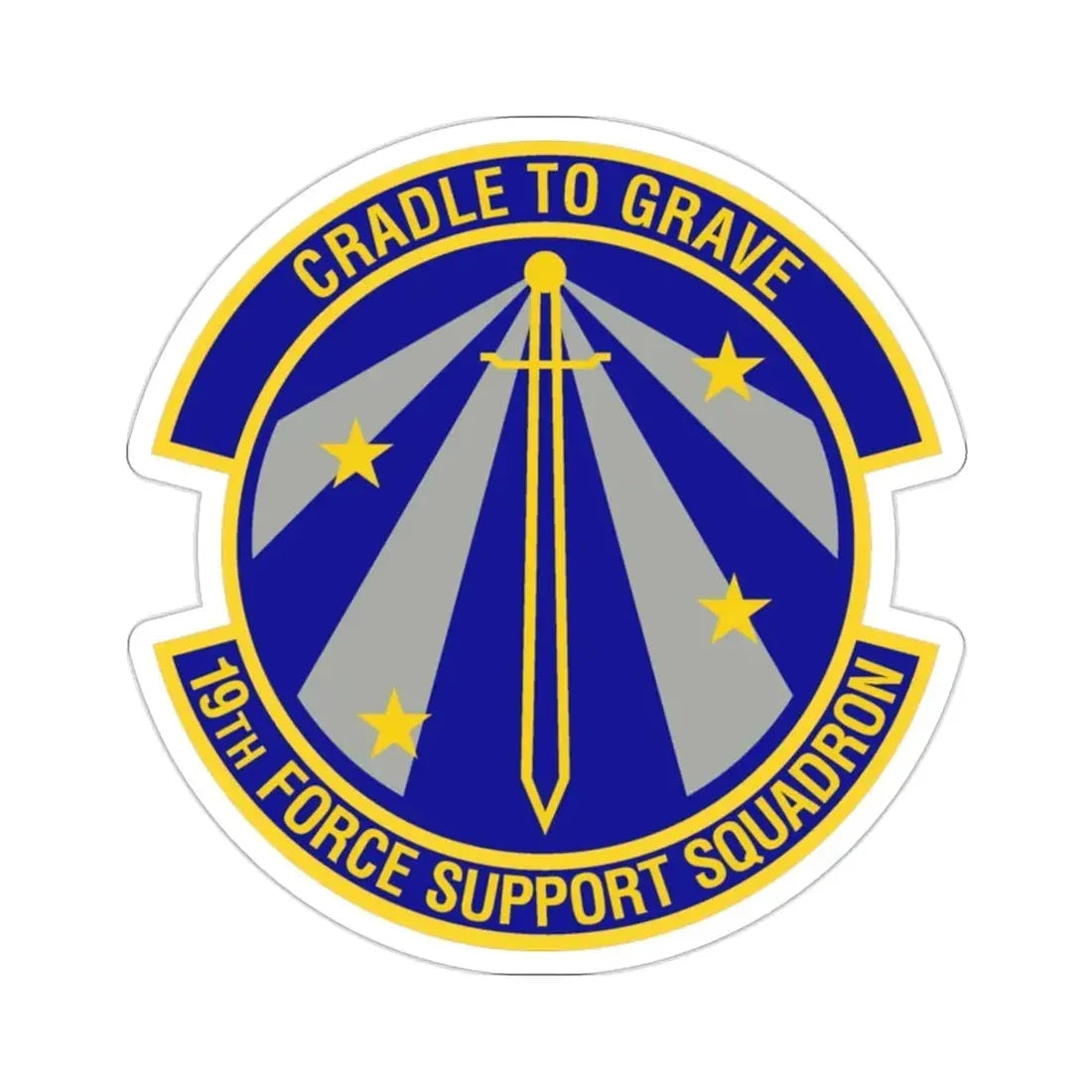 19th Force Support Squadron (U.S. Air Force) STICKER Vinyl Die-Cut Decal - The Sticker Space