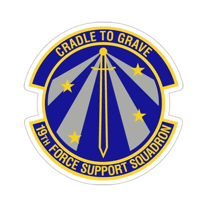 19th Force Support Squadron (U.S. Air Force) STICKER Vinyl Die-Cut Decal - The Sticker Space
