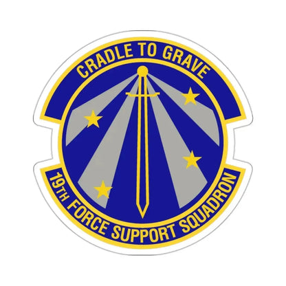 19th Force Support Squadron (U.S. Air Force) STICKER Vinyl Kiss-Cut Decal - The Sticker Space
