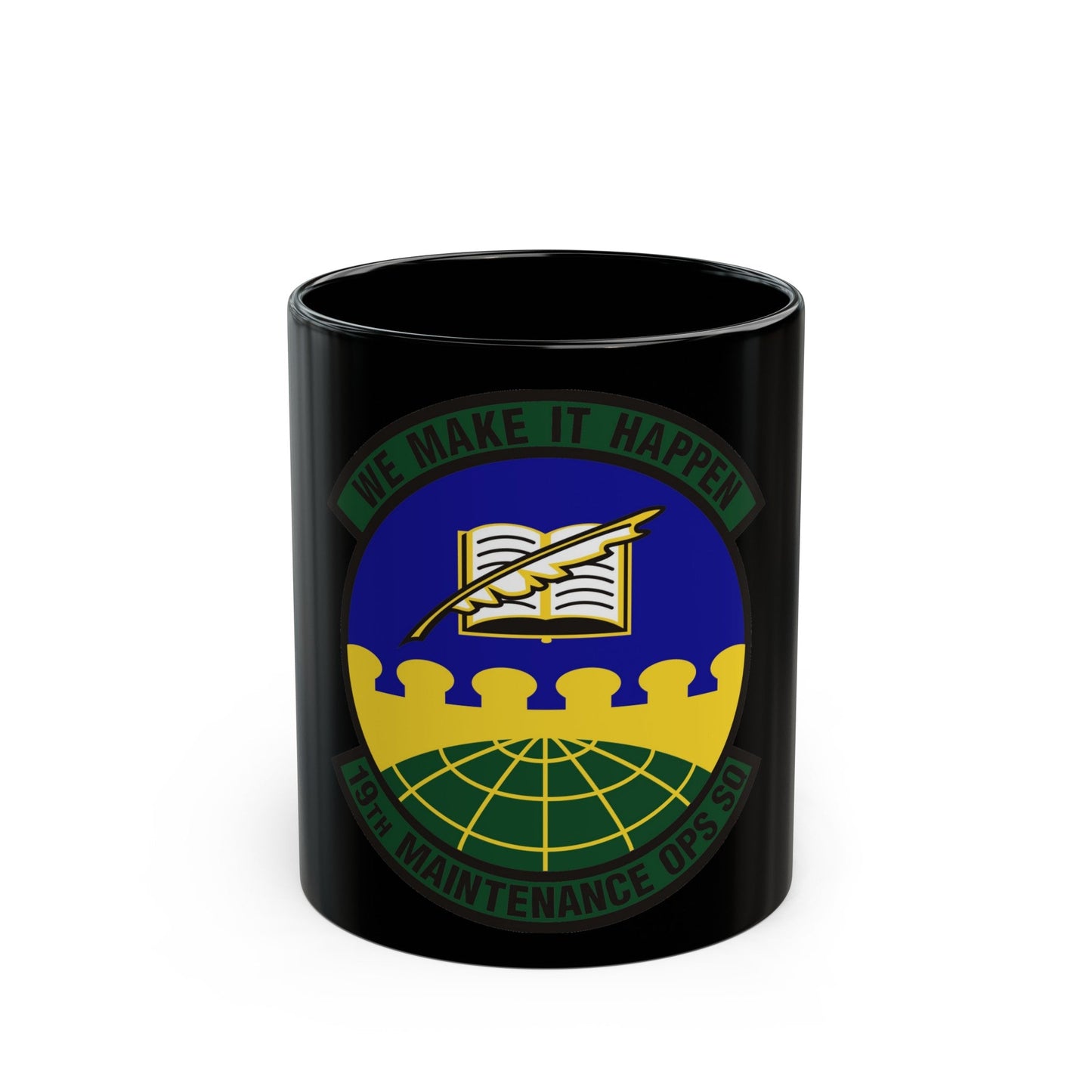 19th Maintenance Operations Squadron (U.S. Air Force) Black Coffee Mug-11oz-The Sticker Space