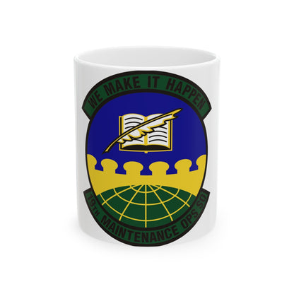 19th Maintenance Operations Squadron (U.S. Air Force) White Coffee Mug-11oz-The Sticker Space
