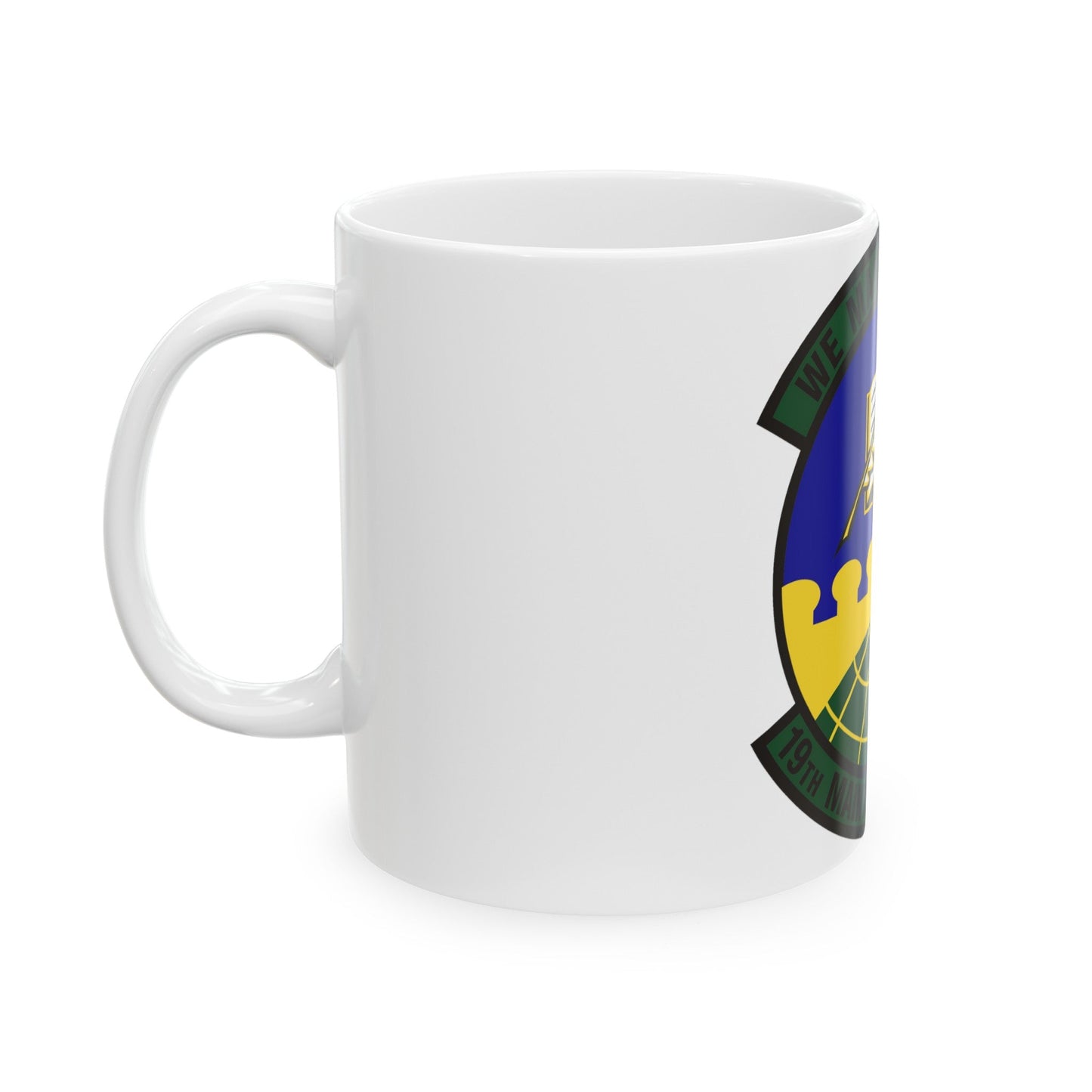 19th Maintenance Operations Squadron (U.S. Air Force) White Coffee Mug-The Sticker Space