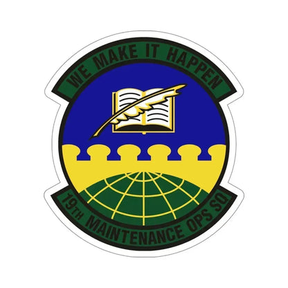 19th Maintenance Operations Squadron (U.S. Air Force) STICKER Vinyl Die-Cut Decal 6 Inch - The Sticker Space