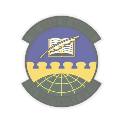 19th Maintenance Operations Squadron (U.S. Air Force) STICKER Vinyl Kiss-Cut Decal 4 Inch Transparent - The Sticker Space