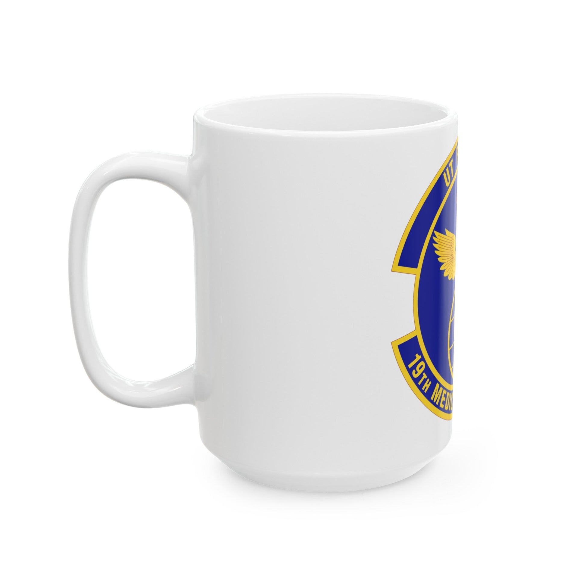 19th Medical Support Squadron (U.S. Air Force) White Coffee Mug-The Sticker Space