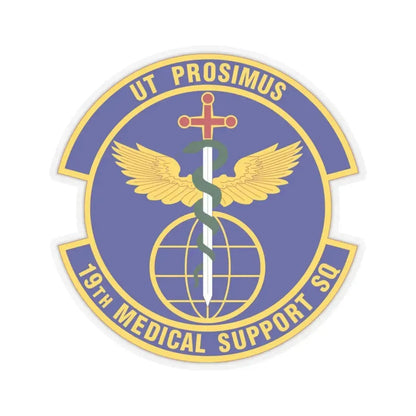 19th Medical Support Squadron (U.S. Air Force) STICKER Vinyl Kiss-Cut Decal 6 Inch Transparent - The Sticker Space