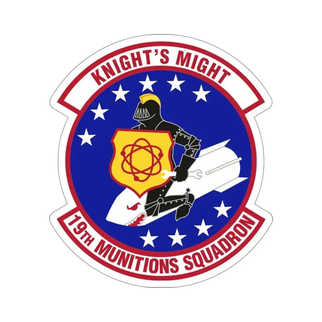 19th Munitions Squadron (U.S. Air Force) STICKER Vinyl Die-Cut Decal 4 Inch - The Sticker Space