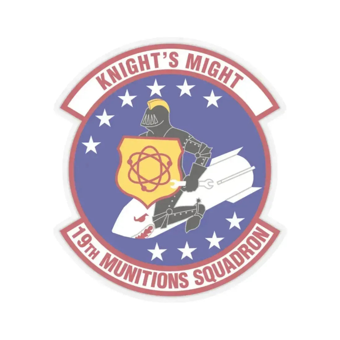 19th Munitions Squadron (U.S. Air Force) STICKER Vinyl Kiss-Cut Decal 2 Inch Transparent - The Sticker Space