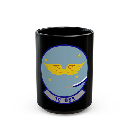 19th Operations Support Squadron (U.S. Air Force) Black Coffee Mug-15oz-The Sticker Space