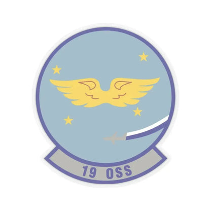 19th Operations Support Squadron (U.S. Air Force) STICKER Vinyl Kiss-Cut Decal 2 Inch Transparent - The Sticker Space