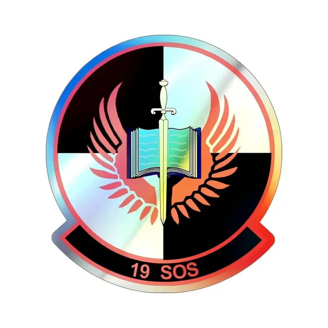 19th Special Operations Squadron (U.S. Air Force) Holographic STICKER Die-Cut Vinyl Decal 5 Inch Holographic - The Sticker Space