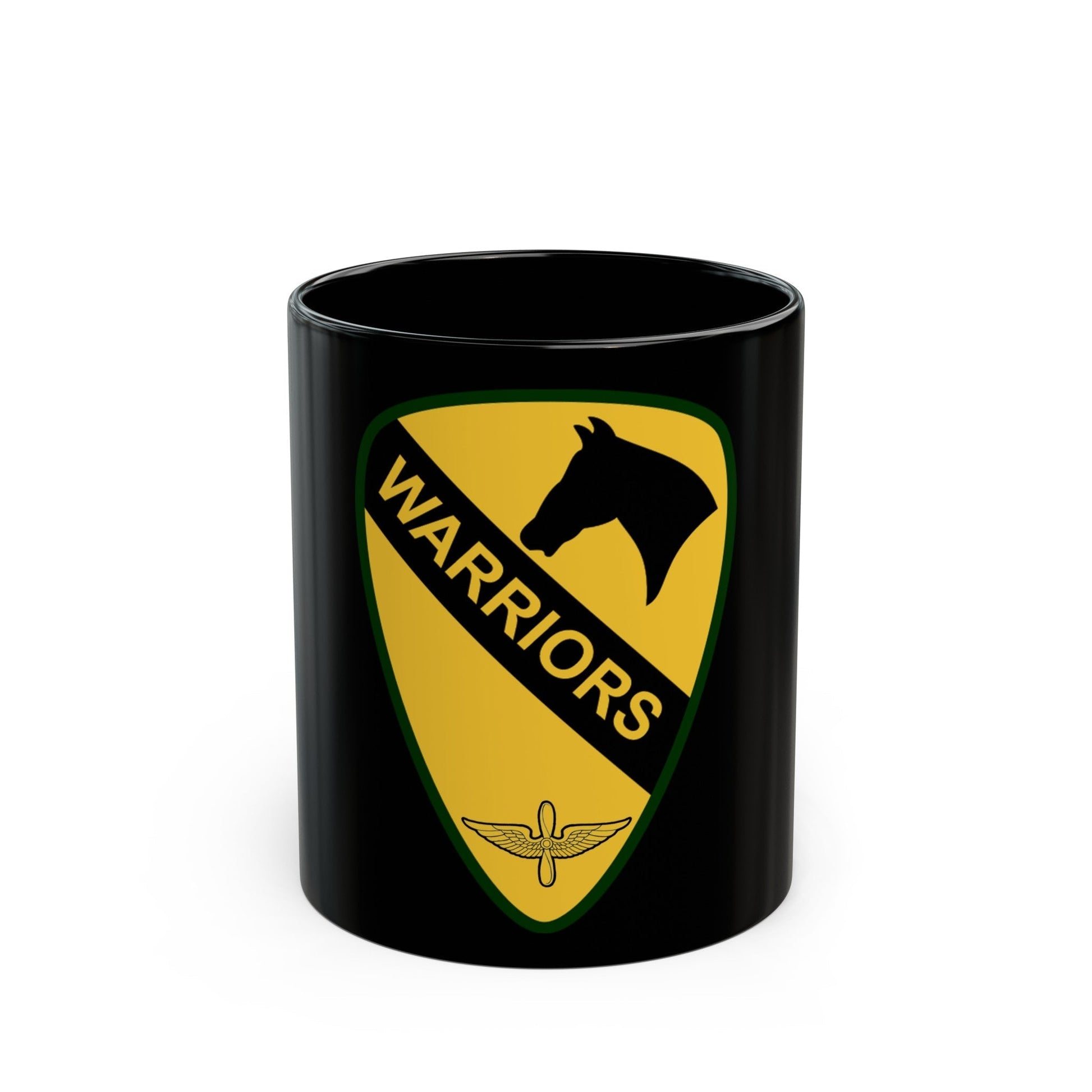 1st Air Cavalry Brigade (U.S. Army) Black Coffee Mug-11oz-The Sticker Space