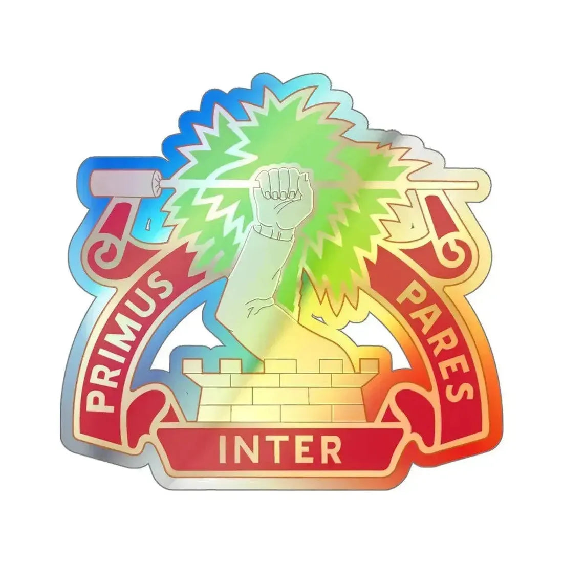 1st Air Defense Artillery Regiment (U.S. Army) Holographic STICKER Die-Cut Vinyl Decal 5 Inch Holographic - The Sticker Space