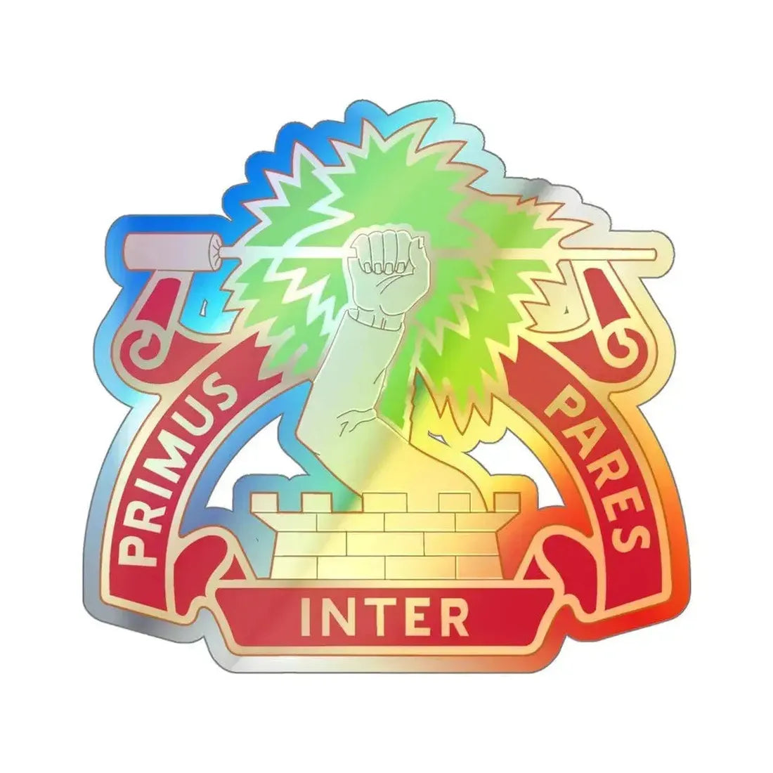 1st Air Defense Artillery Regiment (U.S. Army) Holographic STICKER Die-Cut Vinyl Decal 5 Inch Holographic - The Sticker Space