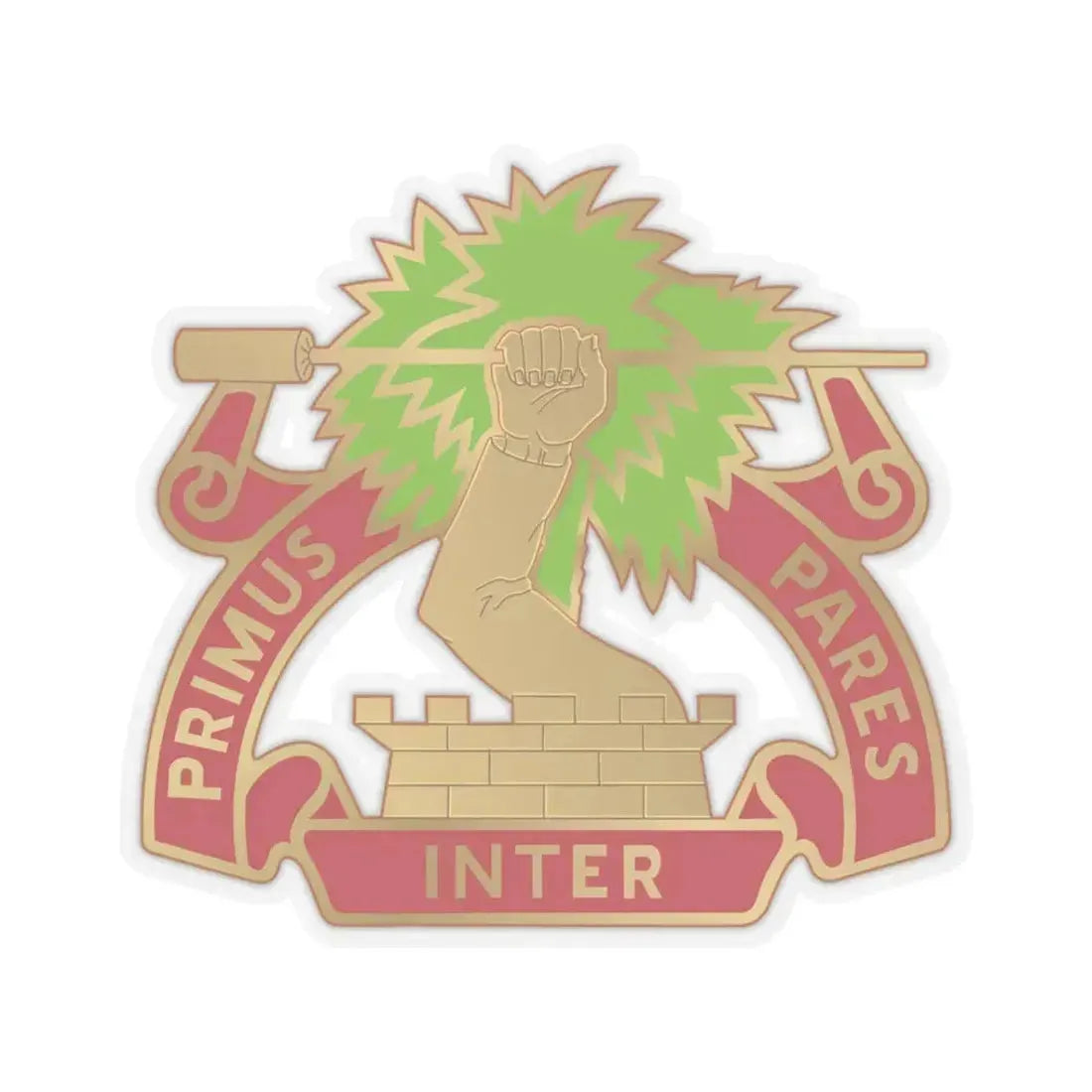 1st Air Defense Artillery Regiment (U.S. Army) STICKER Vinyl Kiss-Cut Decal 3 Inch Transparent - The Sticker Space