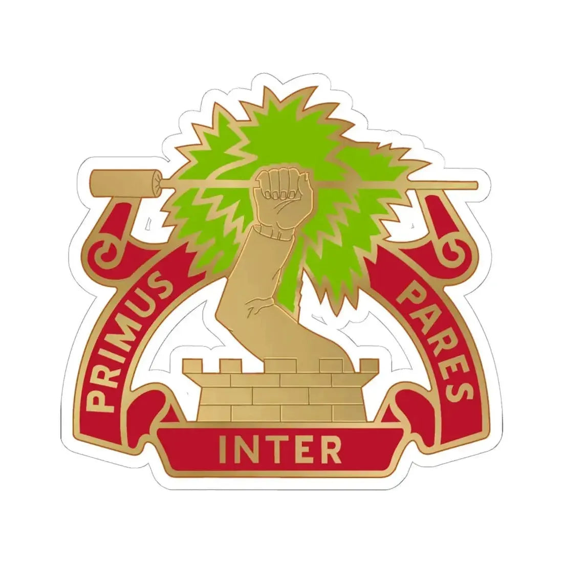 1st Air Defense Artillery Regiment (U.S. Army) STICKER Vinyl Kiss-Cut Decal 6 Inch White - The Sticker Space