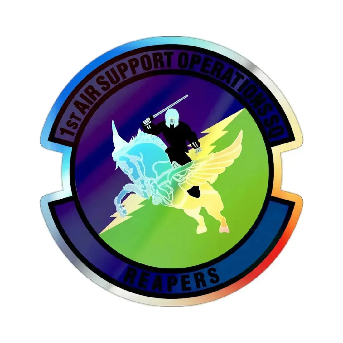 1st Air Support Operations Squadron (U.S. Air Force) Holographic STICKER Die-Cut Vinyl Decal - The Sticker Space