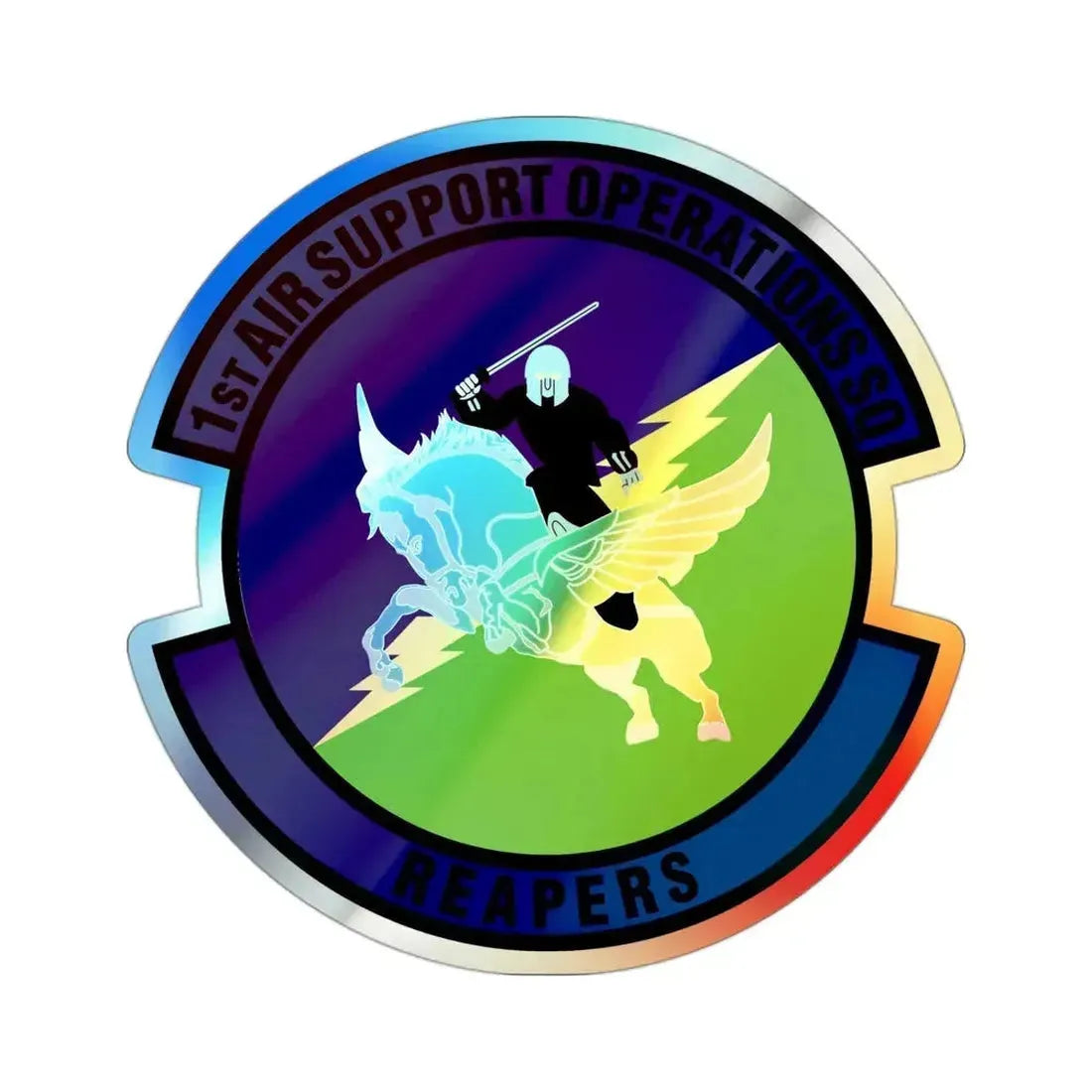 1st Air Support Operations Squadron (U.S. Air Force) Holographic STICKER Die-Cut Vinyl Decal - The Sticker Space