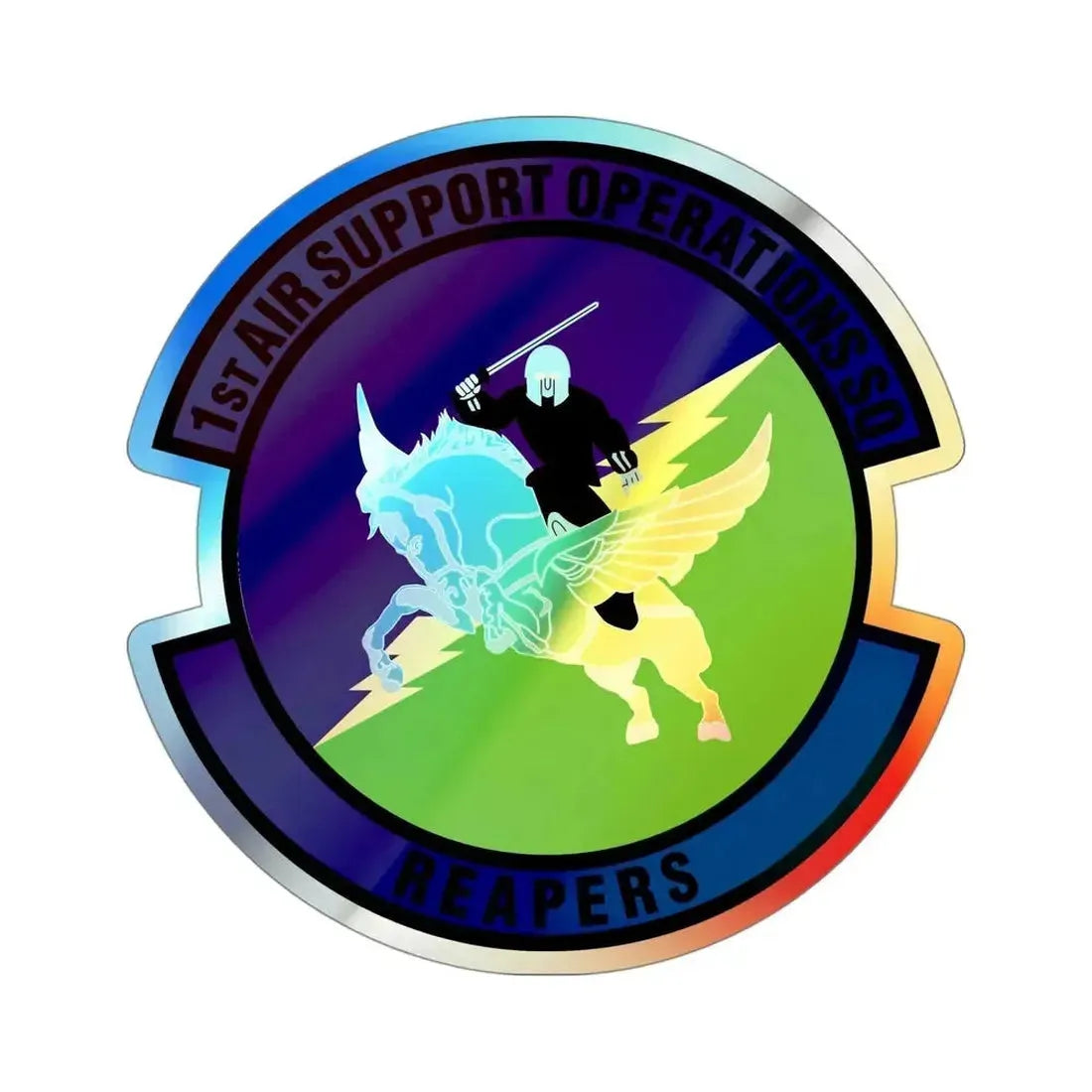 1st Air Support Operations Squadron (U.S. Air Force) Holographic STICKER Die-Cut Vinyl Decal - The Sticker Space