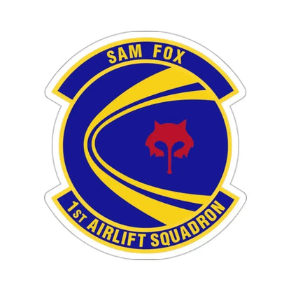 1st Airlift Squadron (U.S. Air Force) STICKER Vinyl Kiss-Cut Decal 2 Inch White - The Sticker Space