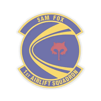 1st Airlift Squadron (U.S. Air Force) STICKER Vinyl Kiss-Cut Decal 3 Inch Transparent - The Sticker Space