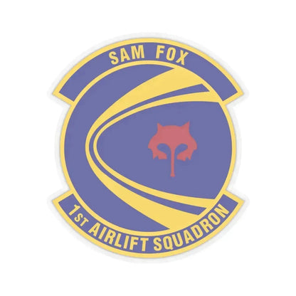 1st Airlift Squadron (U.S. Air Force) STICKER Vinyl Kiss-Cut Decal 6 Inch Transparent - The Sticker Space