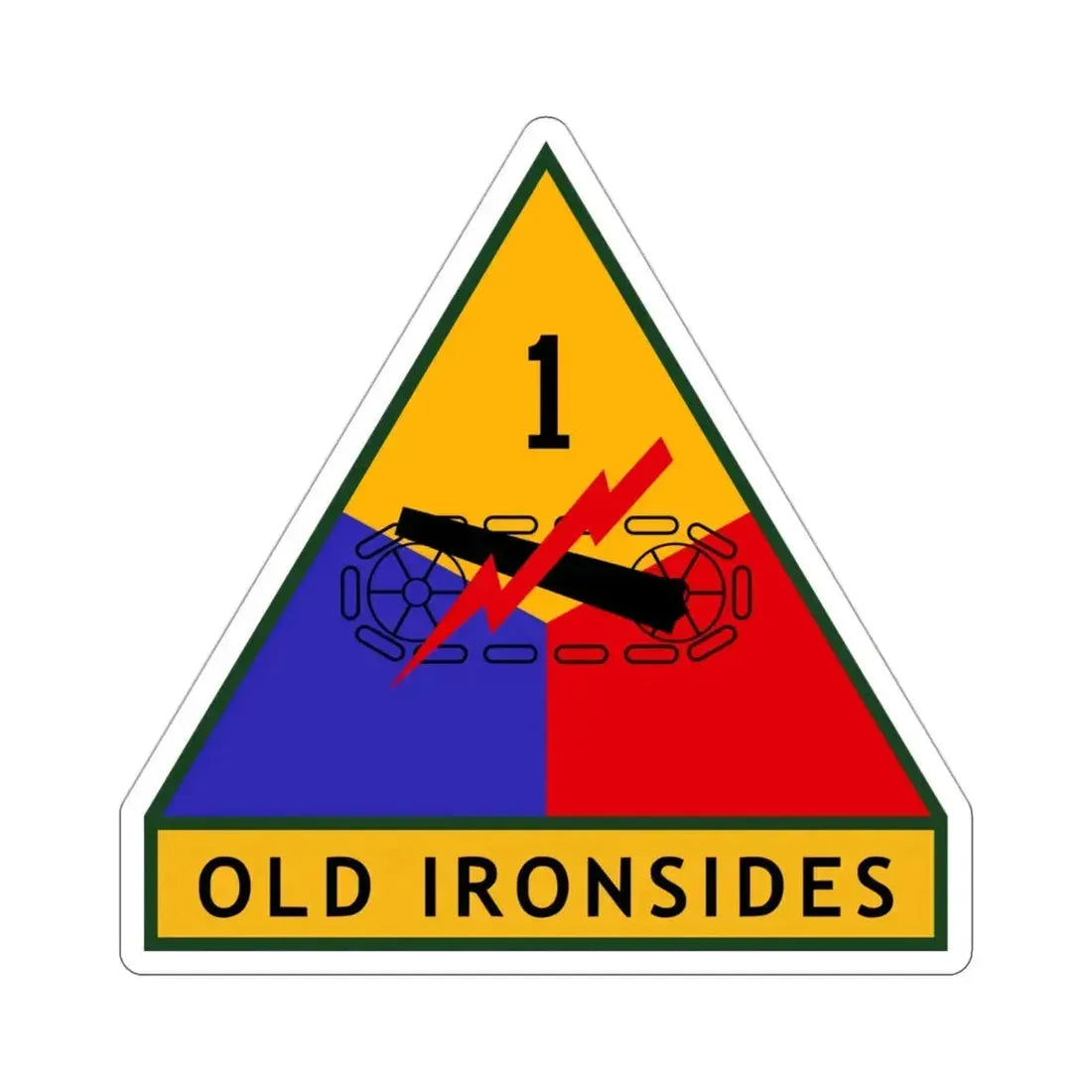 1st Armored Division (U.S. Army) STICKER Vinyl Die-Cut Decal 3 Inch - The Sticker Space
