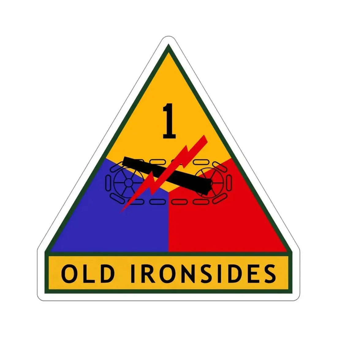 1st Armored Division (U.S. Army) STICKER Vinyl Die-Cut Decal 5 Inch - The Sticker Space