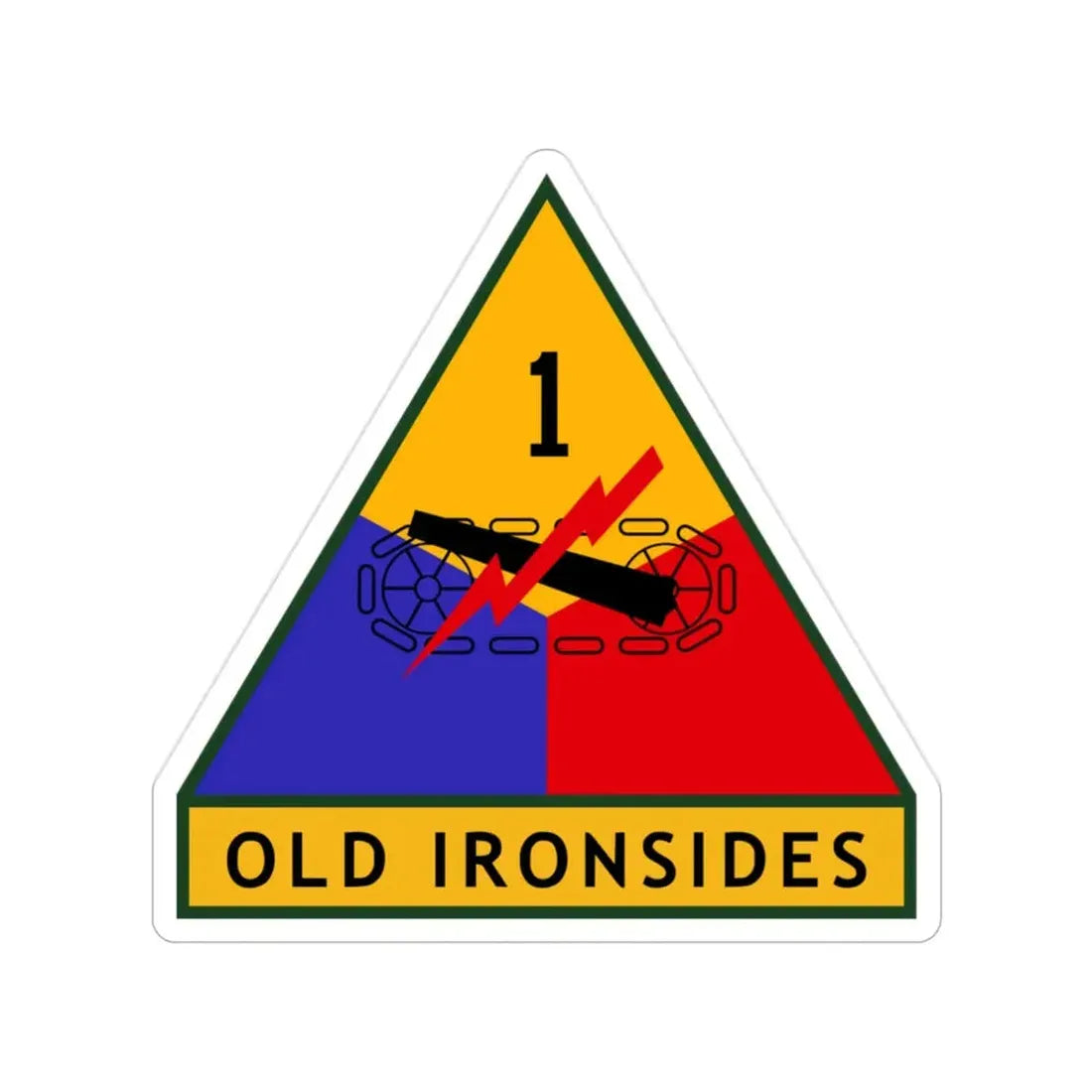 1st Armored Division (U.S. Army) Transparent STICKER Die-Cut Vinyl Decal - The Sticker Space