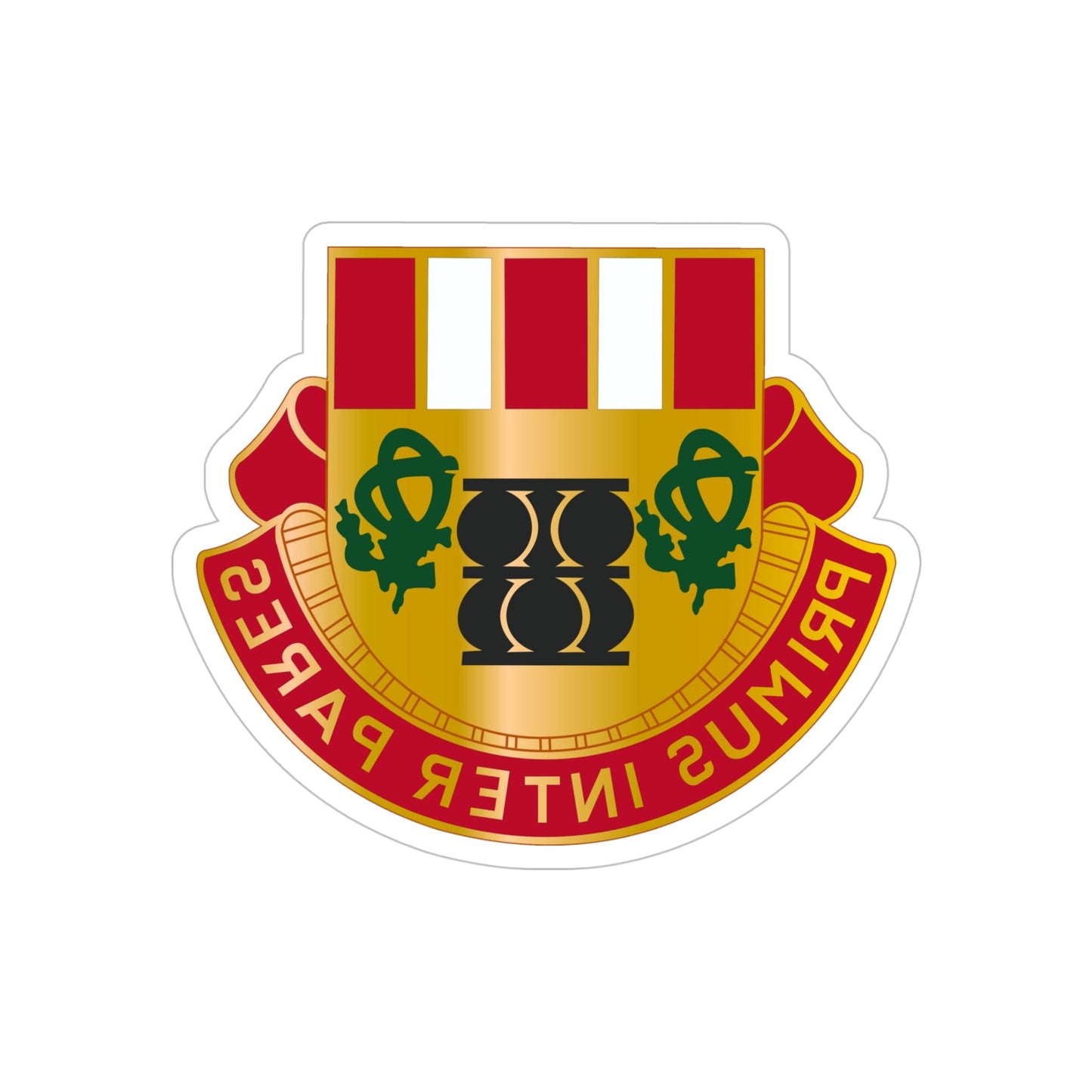 1st Artillery Regiment (U.S. Army) REVERSE PRINT Transparent STICKER-5" × 5"-The Sticker Space