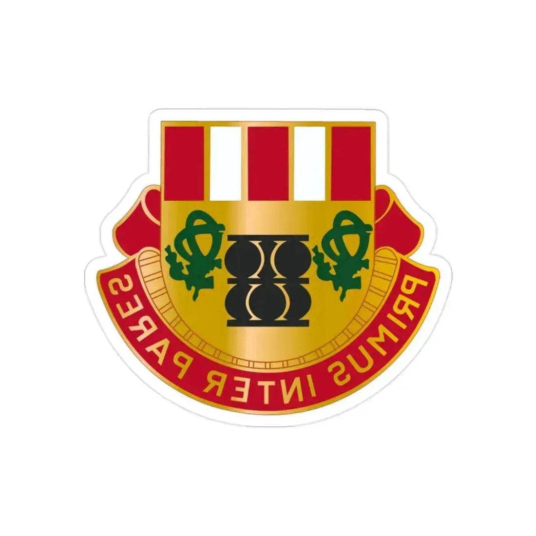 1st Artillery Regiment (U.S. Army) REVERSE PRINT Transparent Die-Cut STICKER 2 Inch Die-Cut Transparent - The Sticker Space