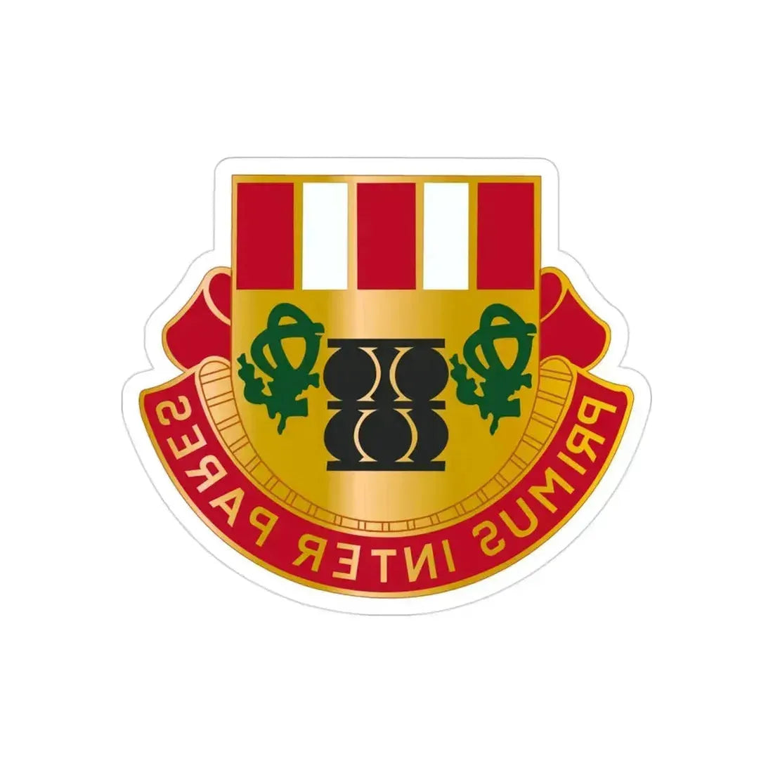 1st Artillery Regiment (U.S. Army) REVERSE PRINT Transparent Die-Cut STICKER 3 Inch Die-Cut Transparent - The Sticker Space