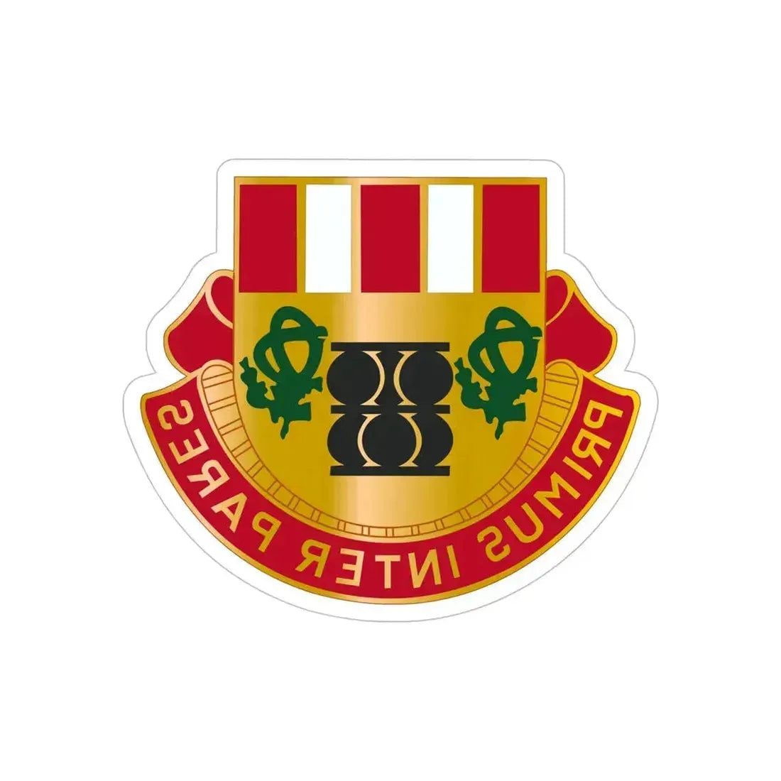 1st Artillery Regiment (U.S. Army) REVERSE PRINT Transparent Die-Cut STICKER 6 Inch Die-Cut Transparent - The Sticker Space