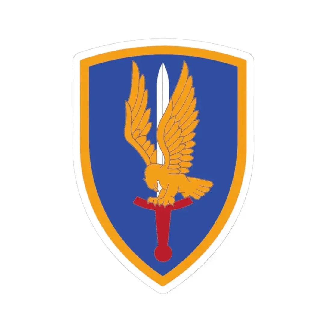 1st Aviation Brigade (U.S. Army) STICKER Vinyl Kiss-Cut Decal 3 Inch White - The Sticker Space