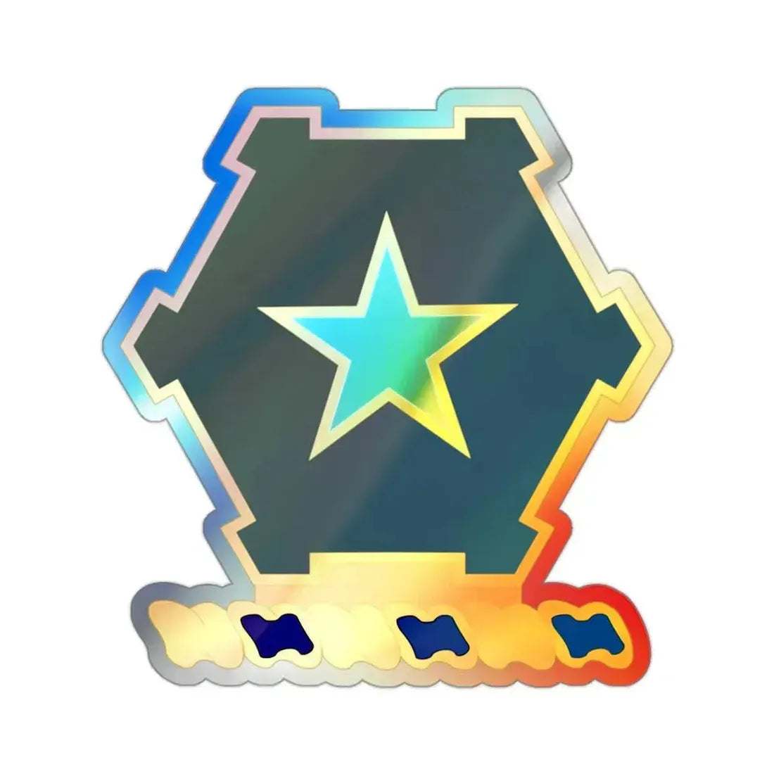 1st Battalion 36th Infantry Regiment (U.S. Army) Holographic STICKER Die-Cut Vinyl Decal 2 Inch Holographic - The Sticker Space