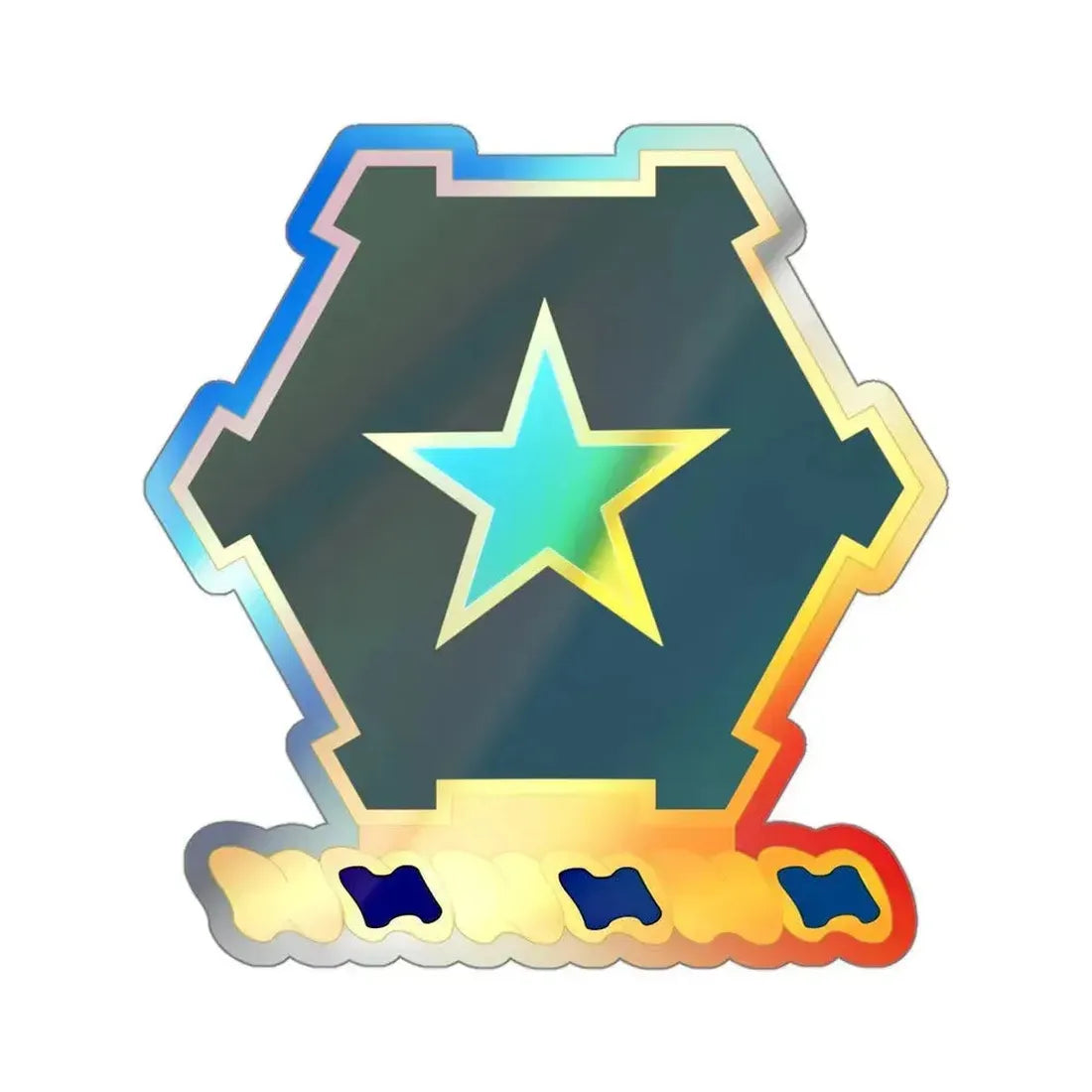 1st Battalion 36th Infantry Regiment (U.S. Army) Holographic STICKER Die-Cut Vinyl Decal 3 Inch Holographic - The Sticker Space