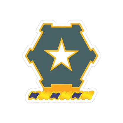 1st Battalion 36th Infantry Regiment (U.S. Army) REVERSE PRINT Transparent Die-Cut STICKER 3 Inch Die-Cut Transparent - The Sticker Space