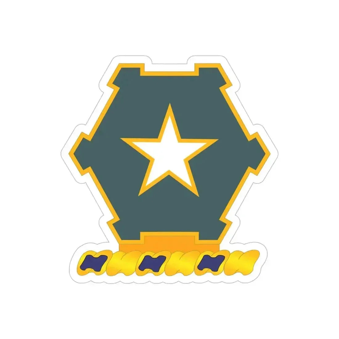 1st Battalion 36th Infantry Regiment (U.S. Army) REVERSE PRINT Transparent Die-Cut STICKER 6 Inch Die-Cut Transparent - The Sticker Space
