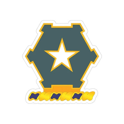 1st Battalion 36th Infantry Regiment (U.S. Army) REVERSE PRINT Transparent Die-Cut STICKER 6 Inch Die-Cut Transparent - The Sticker Space