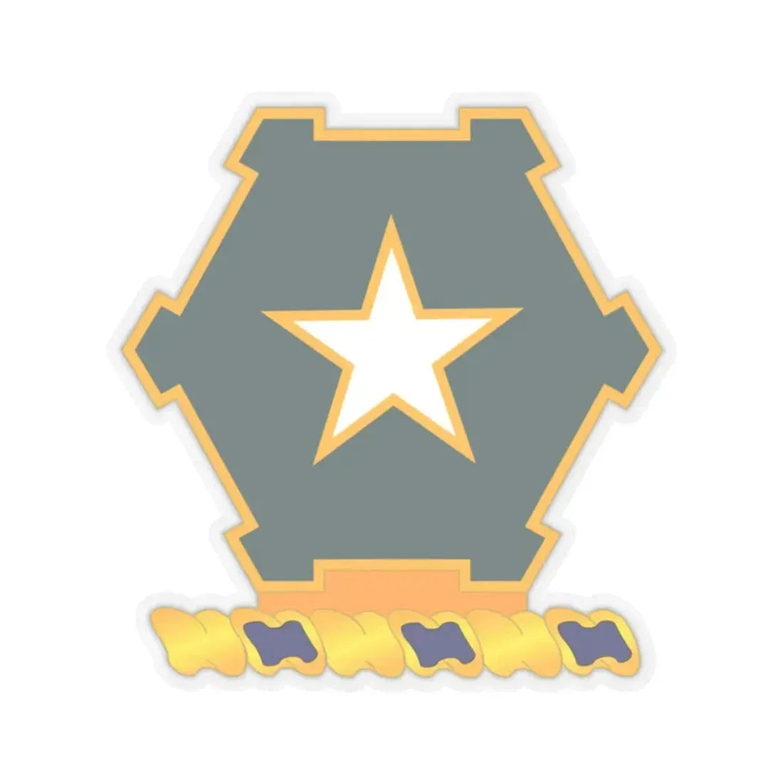 1st Battalion 36th Infantry Regiment (U.S. Army) STICKER Vinyl Kiss-Cut Decal 2 Inch Transparent - The Sticker Space