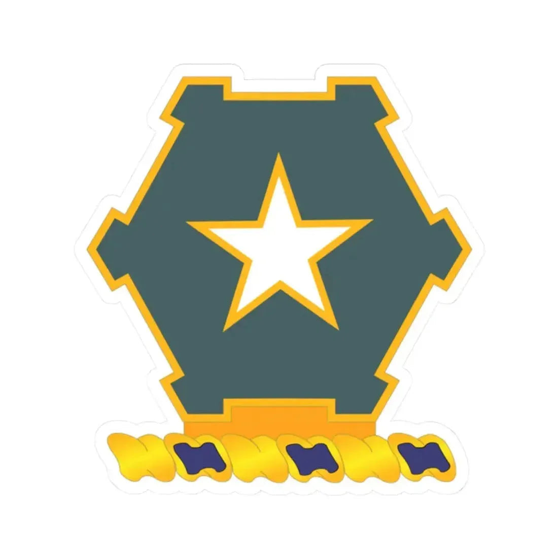 1st Battalion 36th Infantry Regiment (U.S. Army) STICKER Vinyl Kiss-Cut Decal 2 Inch White - The Sticker Space