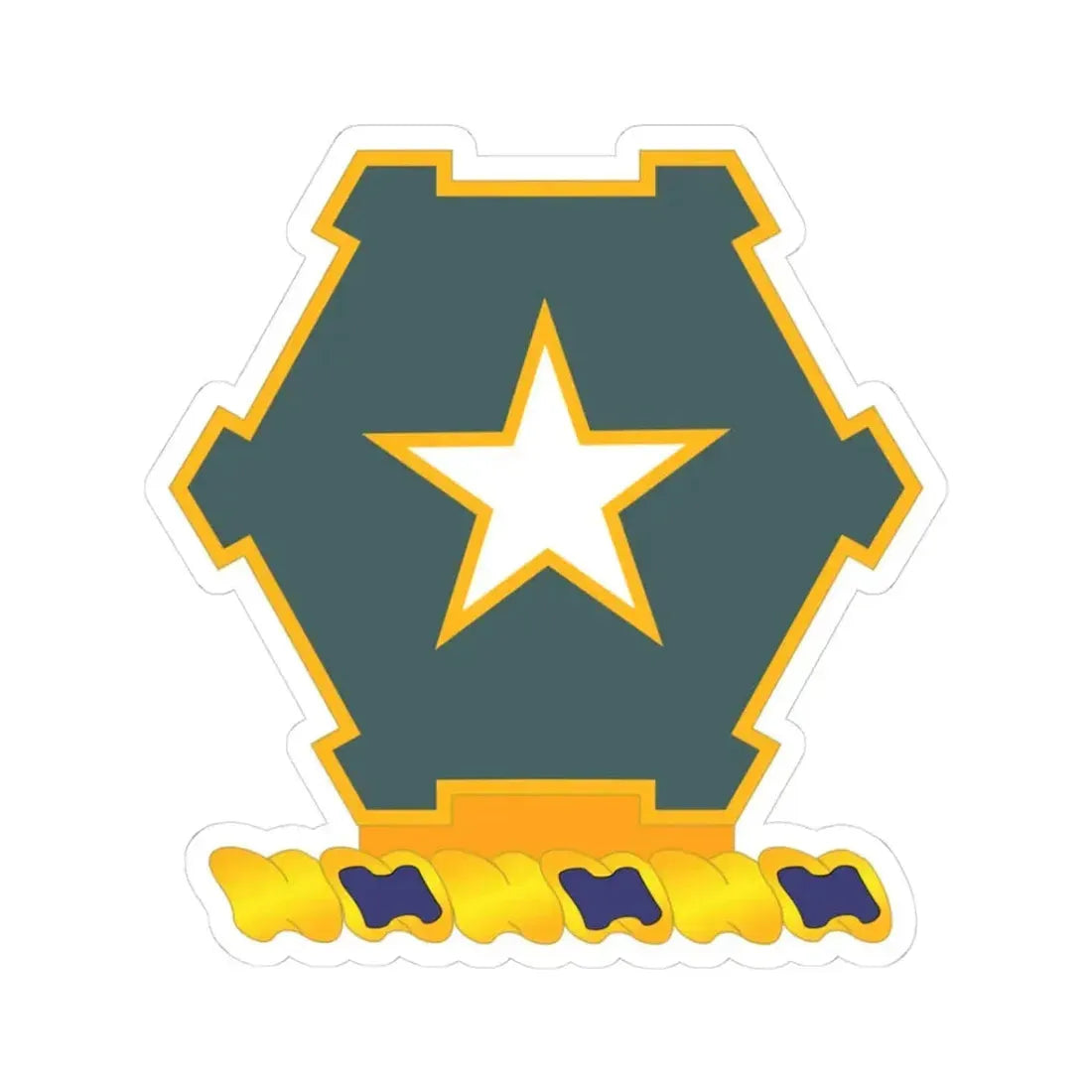 1st Battalion 36th Infantry Regiment (U.S. Army) STICKER Vinyl Kiss-Cut Decal 3 Inch White - The Sticker Space