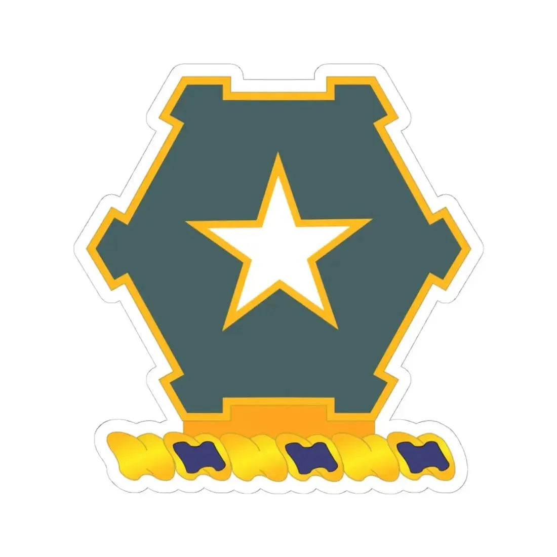 1st Battalion 36th Infantry Regiment (U.S. Army) STICKER Vinyl Kiss-Cut Decal 4 Inch White - The Sticker Space