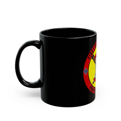 1st Battalion 7th Marines (USMC) Black Coffee Mug-The Sticker Space