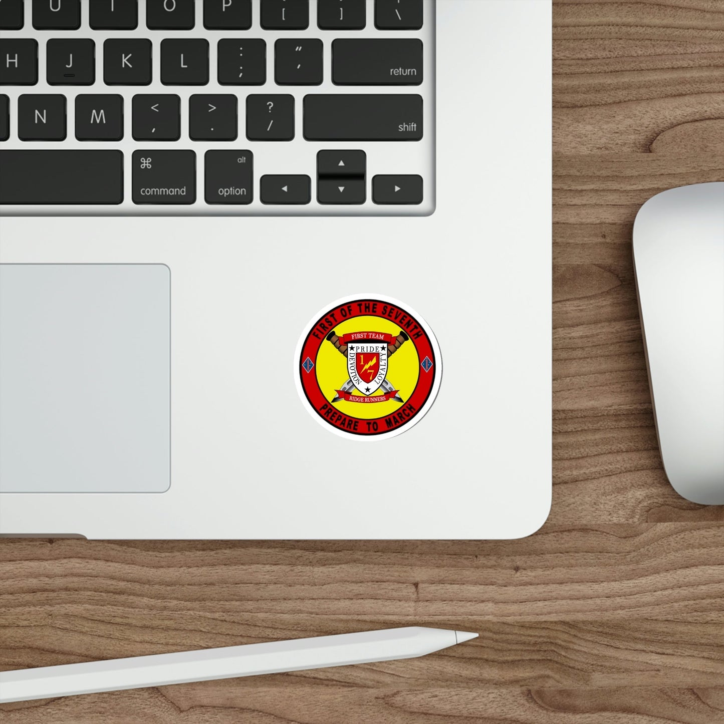 1st Battalion 7th Marines (USMC) STICKER Vinyl Die-Cut Decal-The Sticker Space