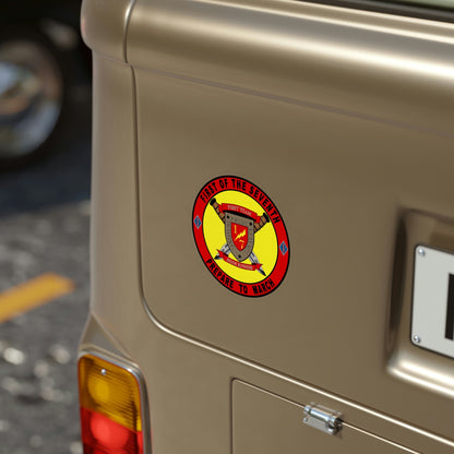 1st Battalion 7th Marines (USMC) Transparent STICKER Die-Cut Vinyl Decal-The Sticker Space